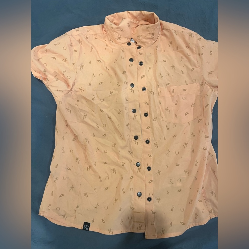 Flylow Women's Yellow Button Down Shirt